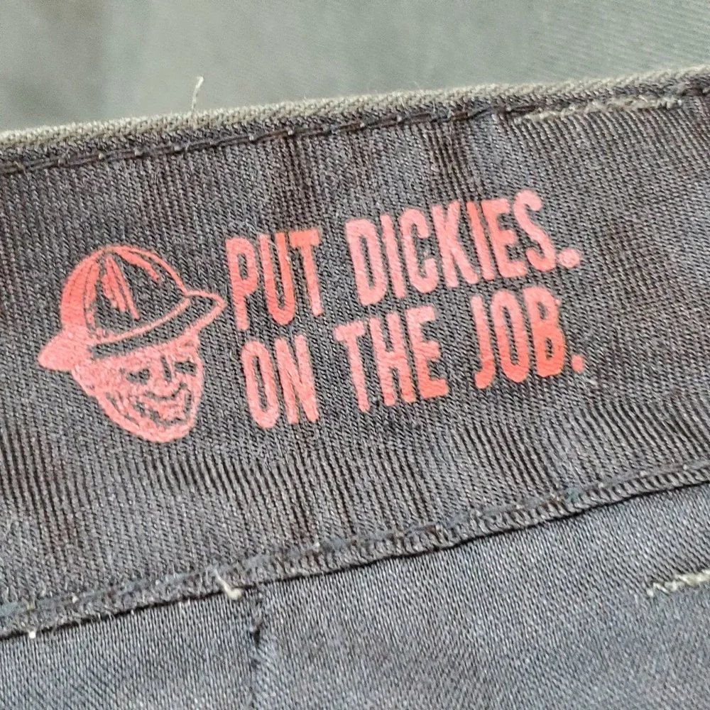 Dickies Men Pants 28 Green Chino Twill FLEX Skateboarding Pants Zipper Slim 29